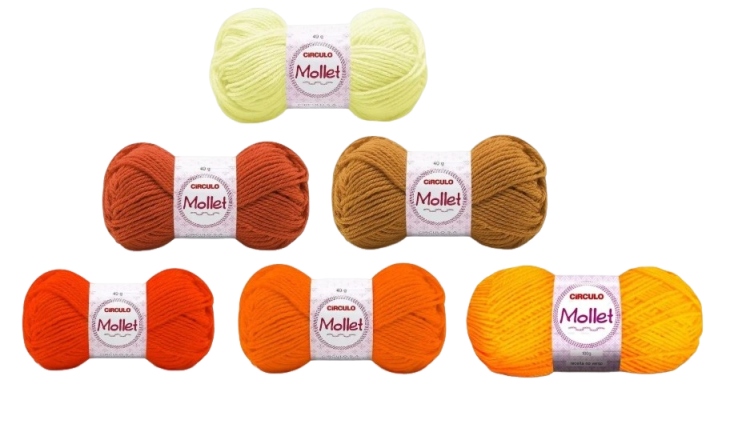 LA MOLLET TONS DE AMARELO/LARANJA